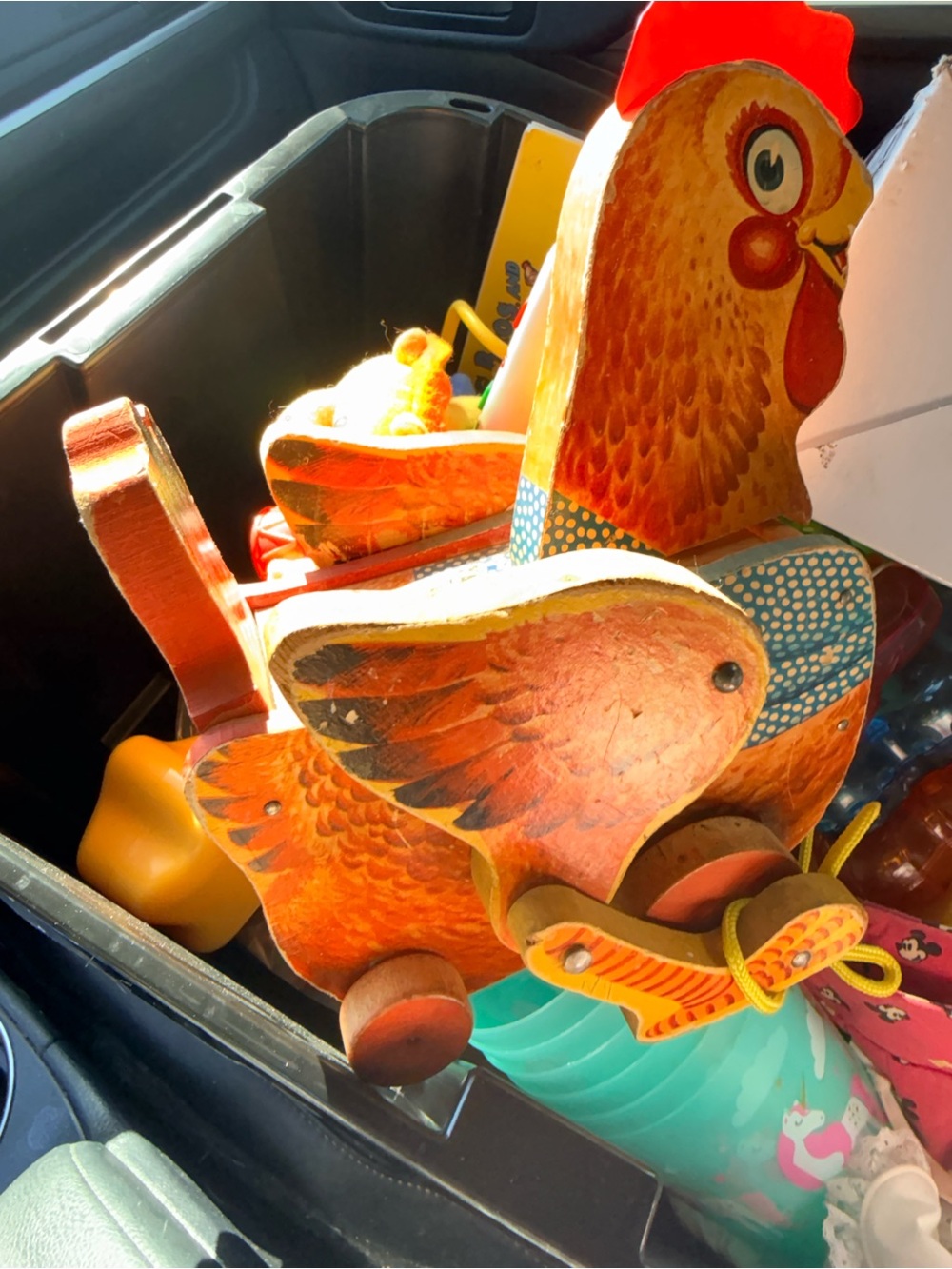 Vintage fisher price cackling hen